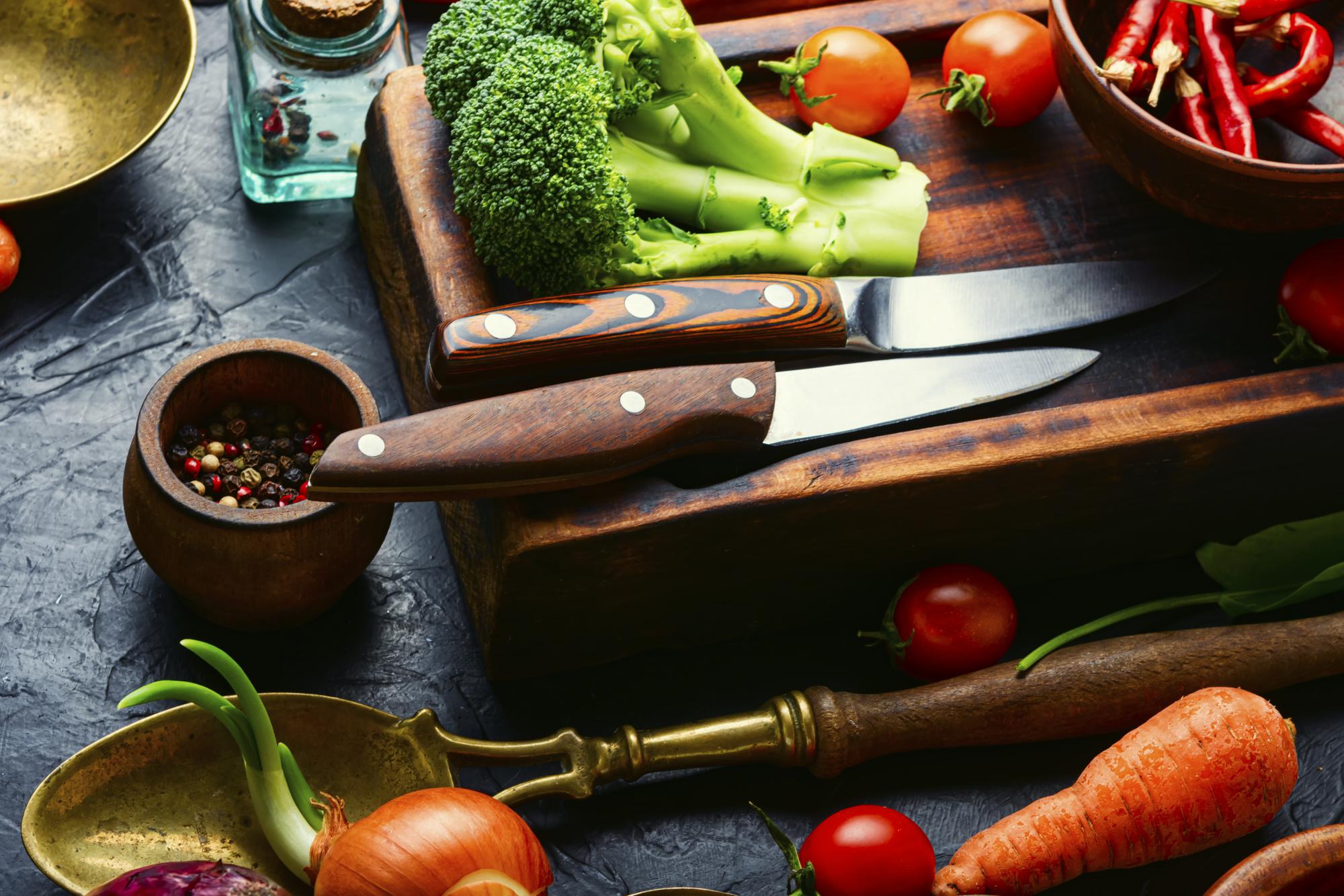 Workshop set-up with ingredients
